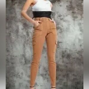 EUC Spanx Skinny cargo twill pants